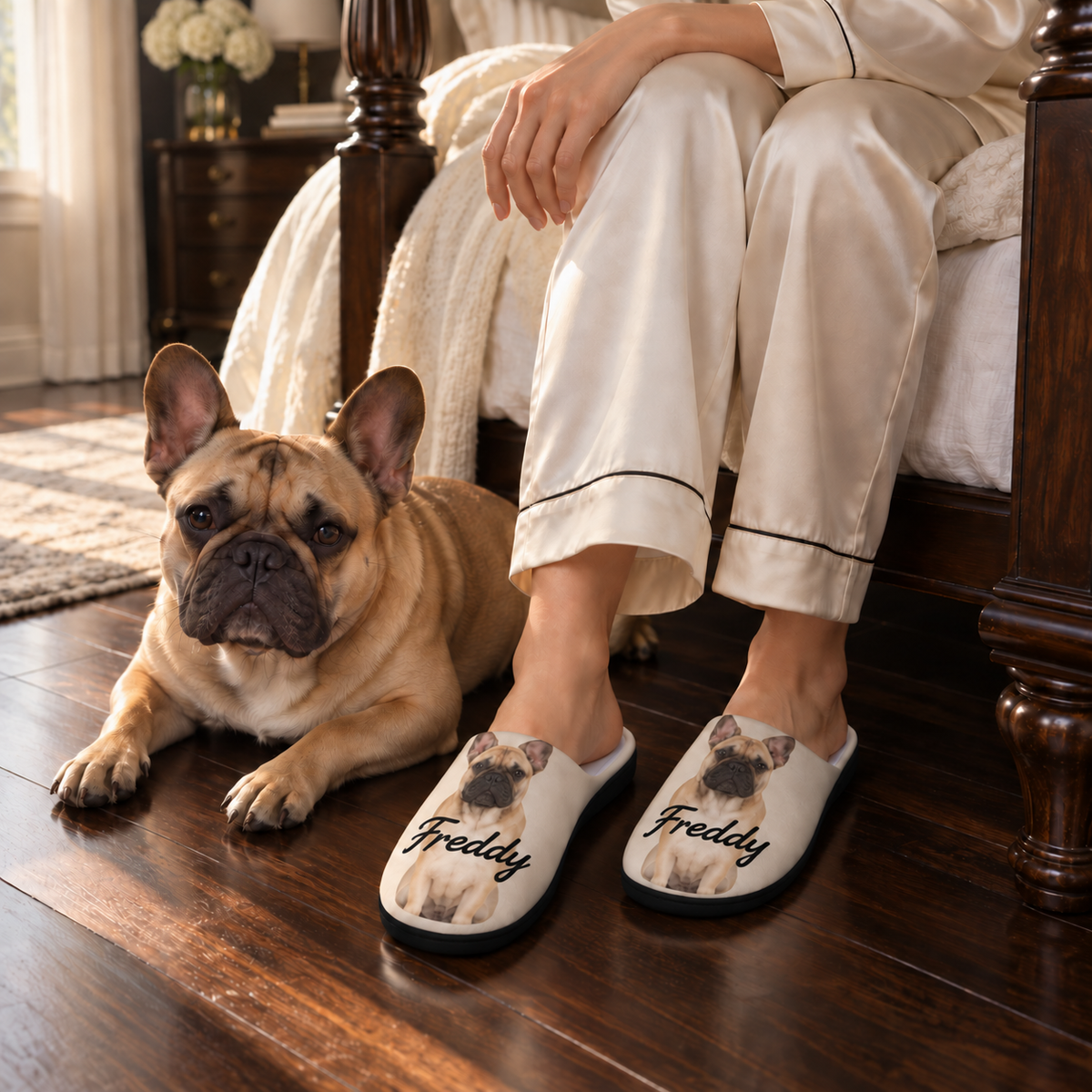 Pantuflas Personalizadas con Foto de tu Mascota — Para Hombre