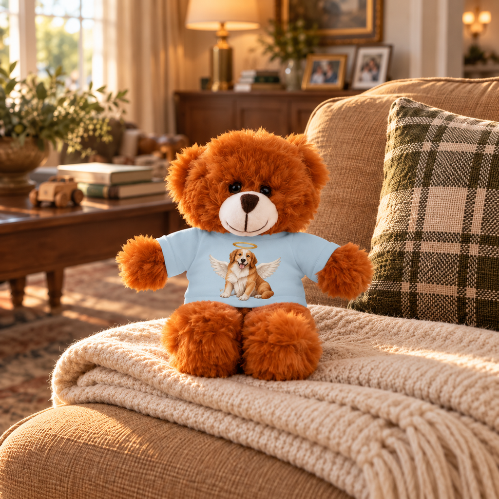 Peluche con camiseta memorial de tu mascota