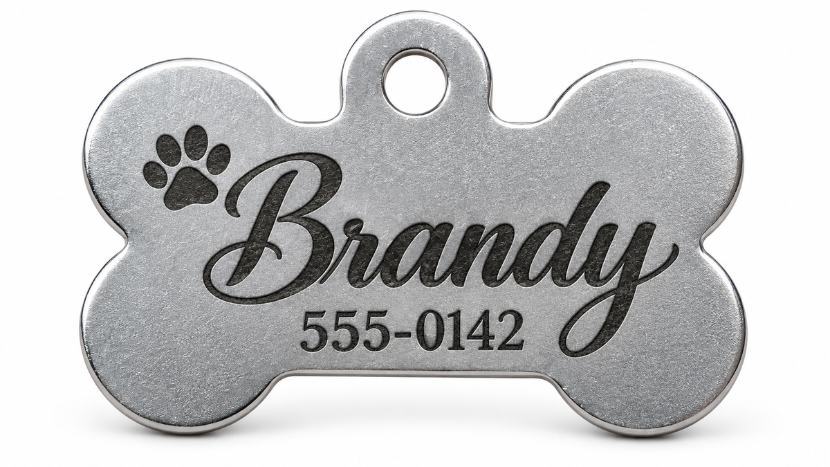 Placa de Identificación Grabada para tu Mascota