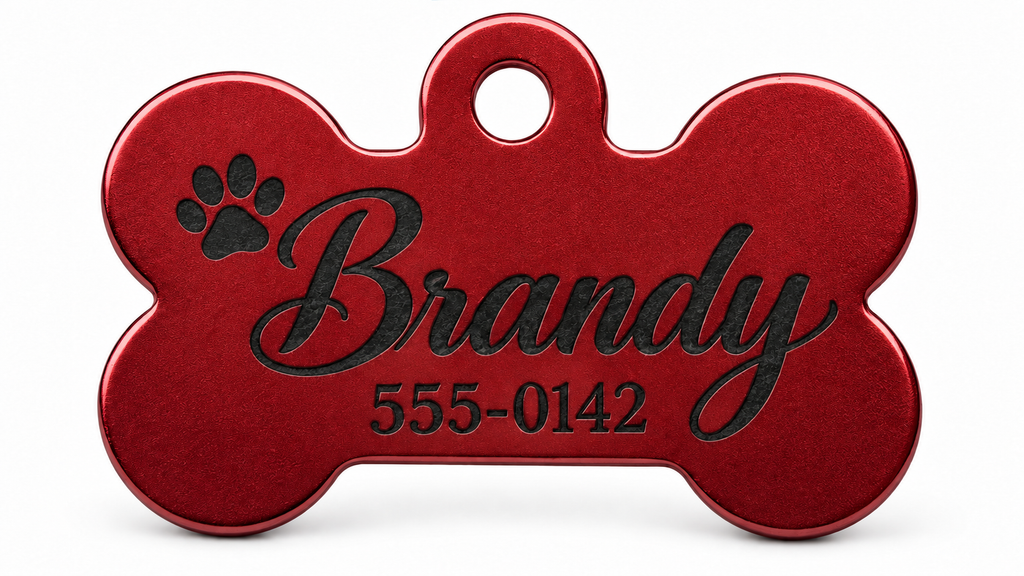 Placa de Identificación Grabada para tu Mascota
