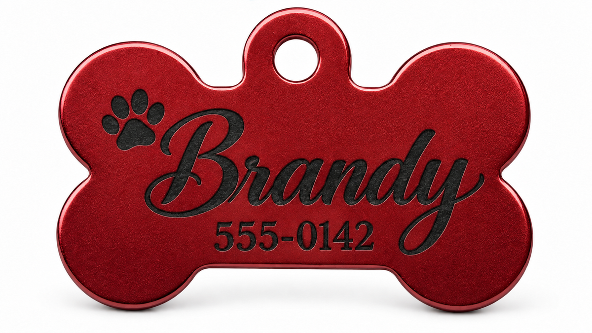 Placa de Identificación Grabada para tu Mascota