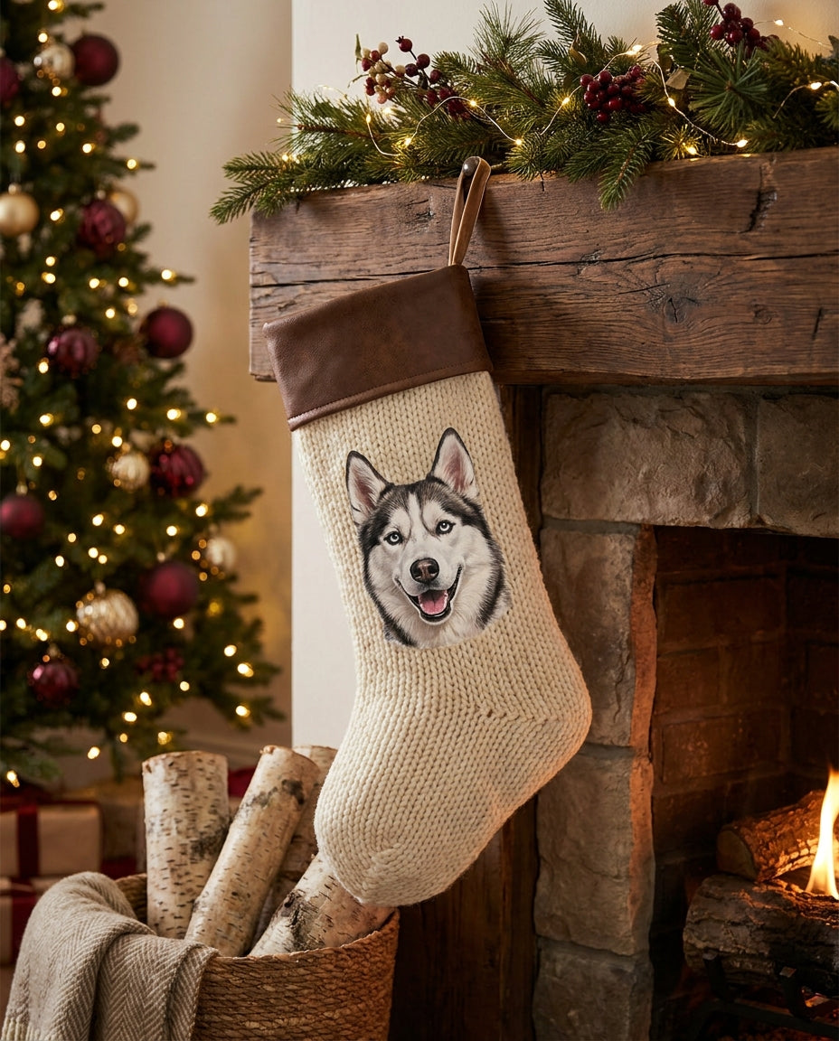 Calcetín Navideño Personalizado para tu Mascota