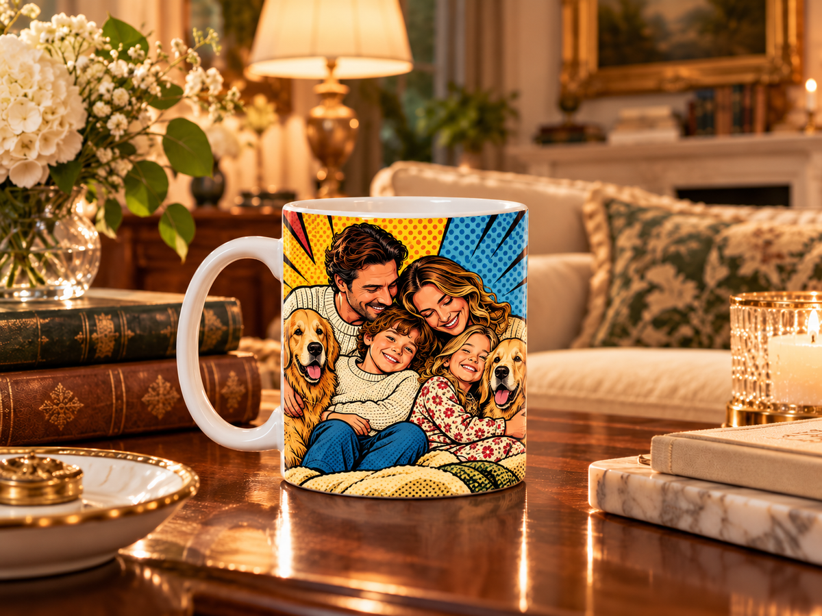 Taza Personalizada con Foto de tu Mascota — Foto Real o Diseño Ilustrado
