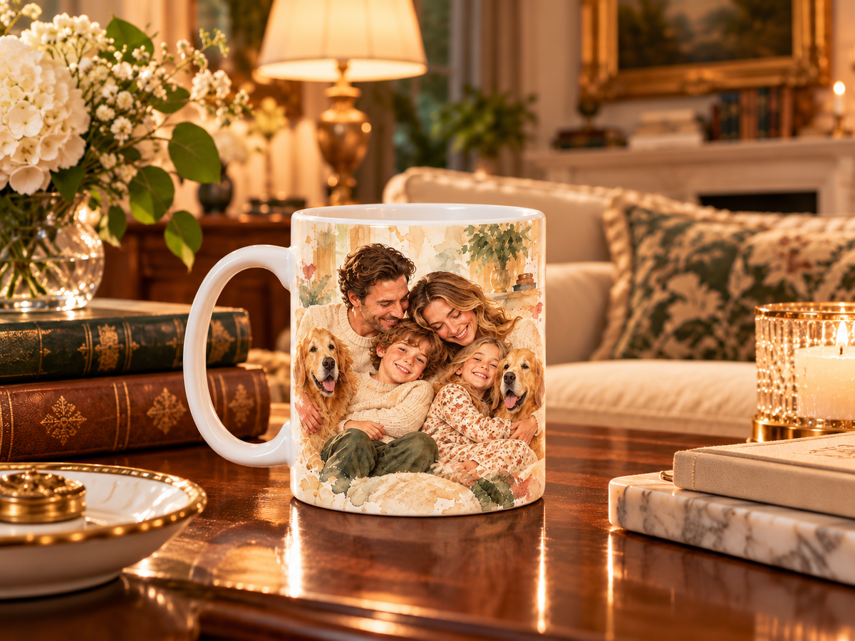 Taza Personalizada con Foto de tu Mascota — Foto Real o Diseño Ilustrado