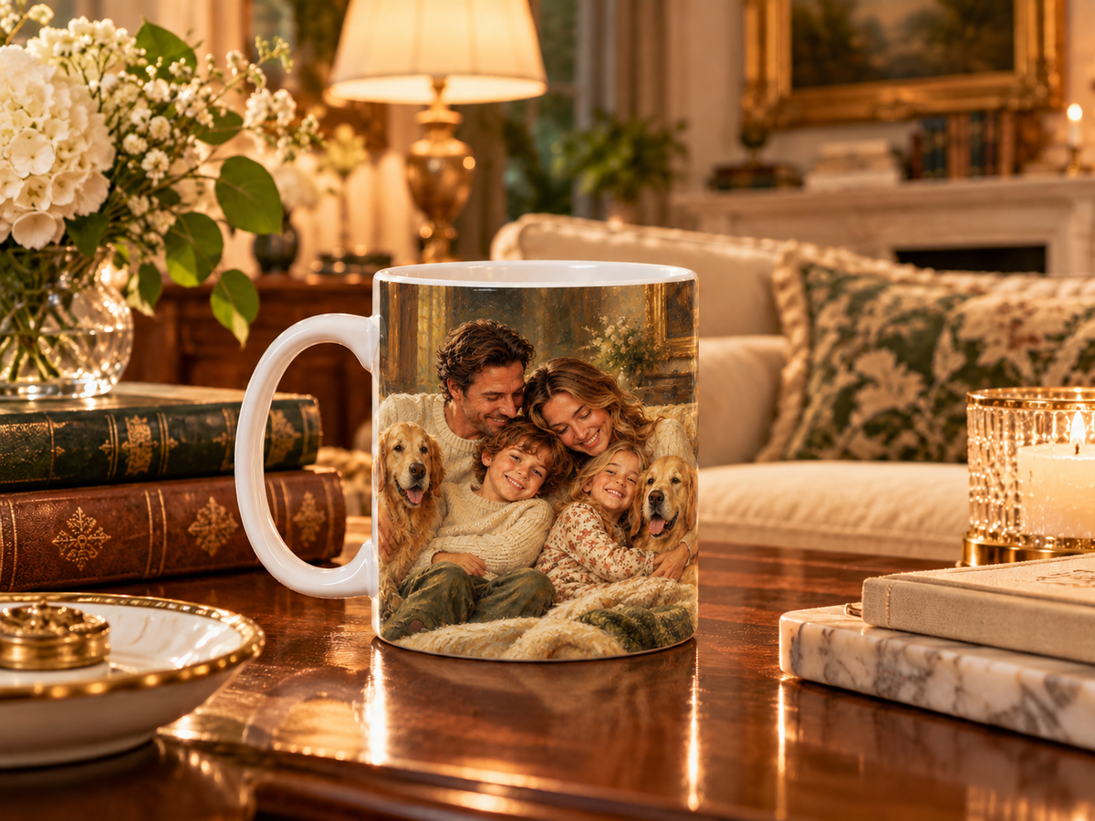 Taza Personalizada con Foto de tu Mascota — Foto Real o Diseño Ilustrado