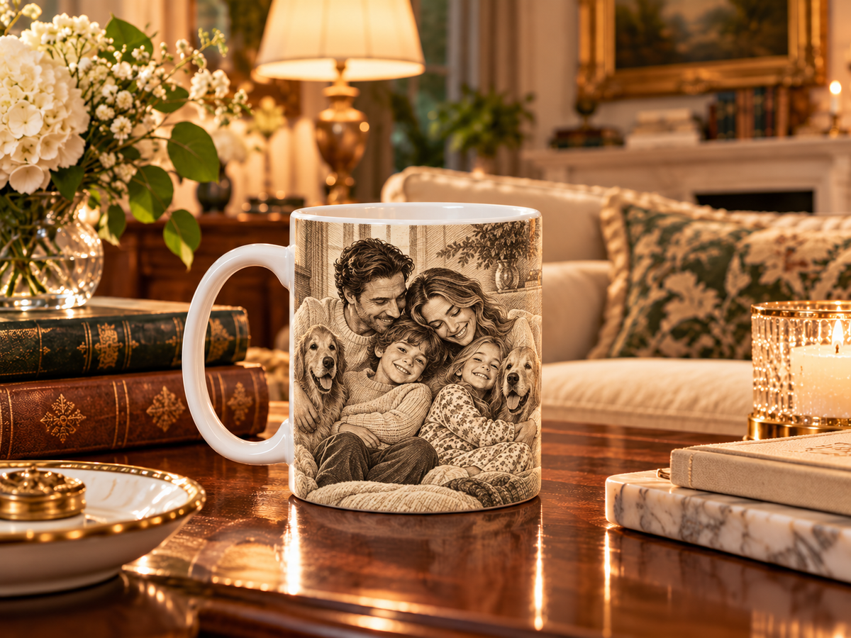 Taza Personalizada con Foto de tu Mascota — Foto Real o Diseño Ilustrado