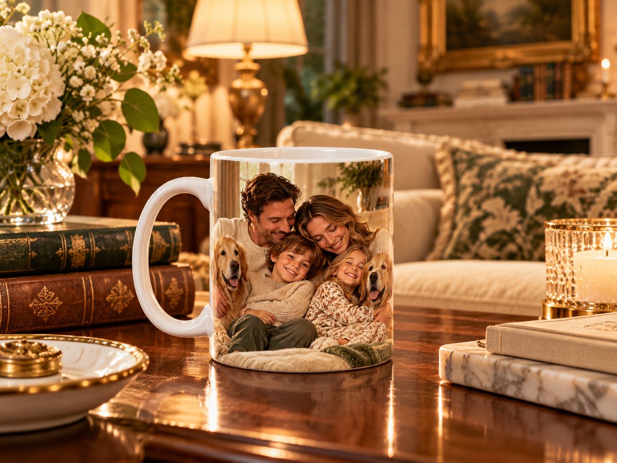 Taza Personalizada con Foto de tu Mascota — Foto Real o Diseño Ilustrado