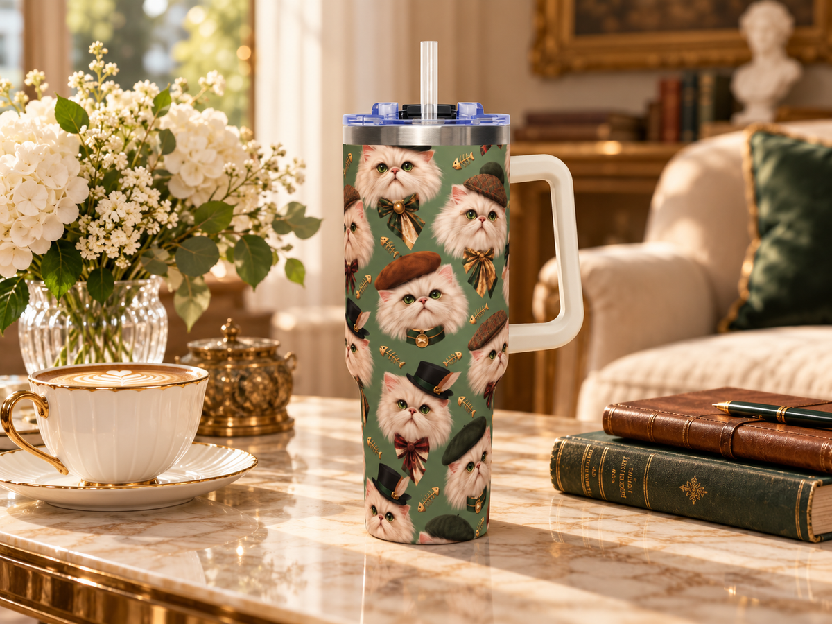Termo Personalizado con el Retrato de tu Mascota — 40oz