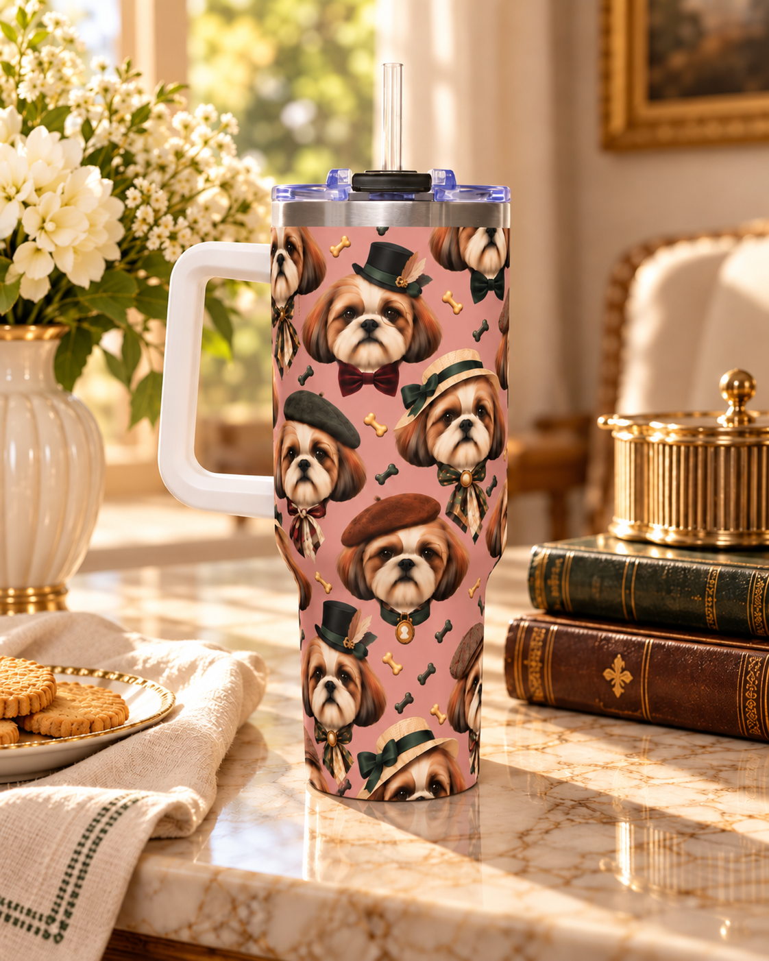 Termo Personalizado con el Retrato de tu Mascota — 40oz
