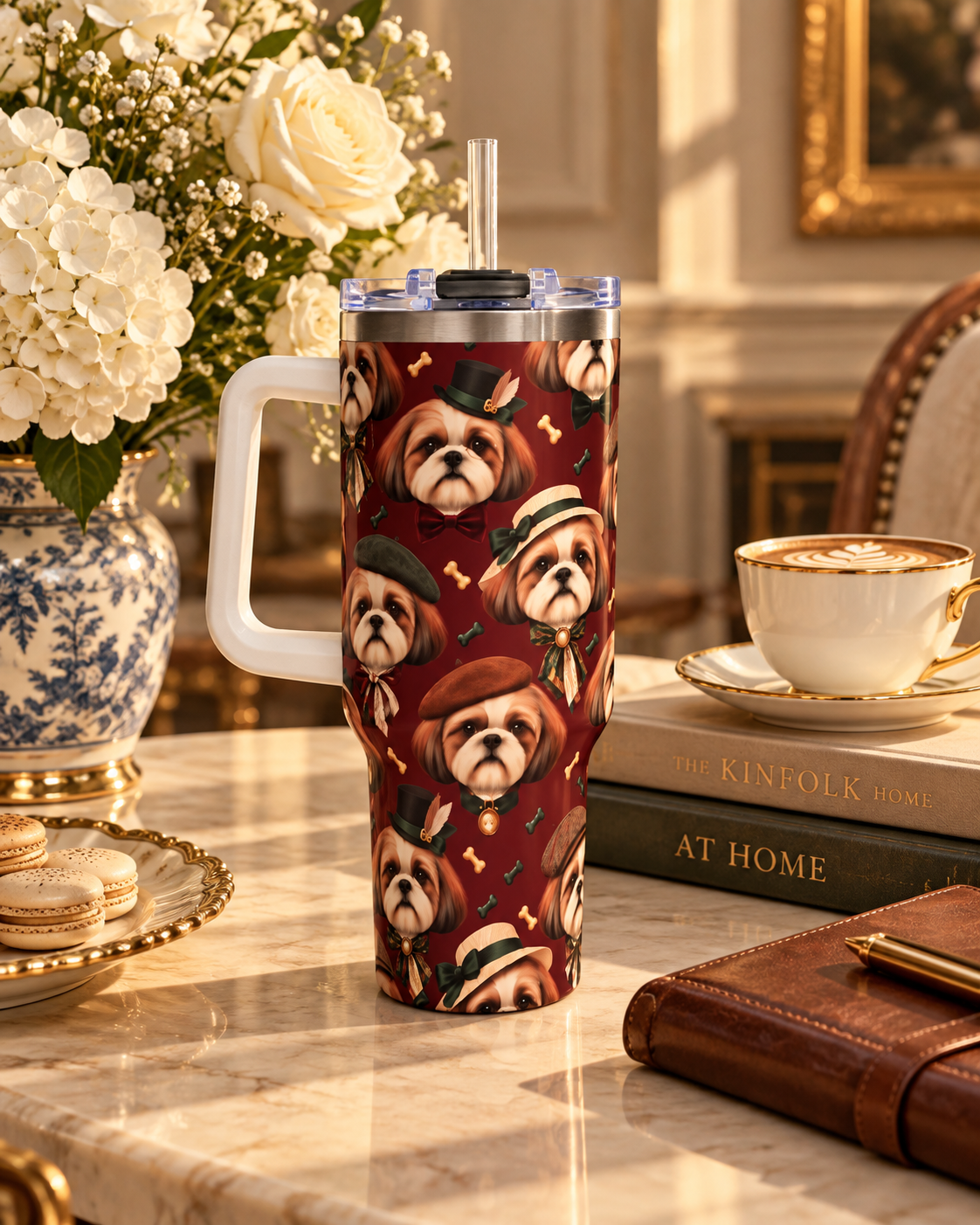 Termo Personalizado con el Retrato de tu Mascota — 40oz