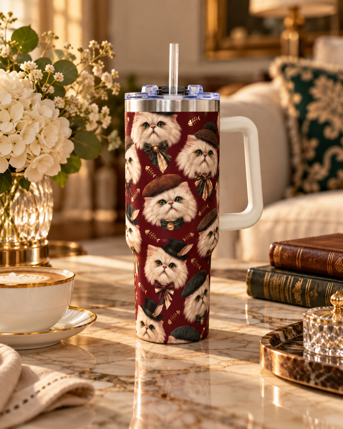 Termo Personalizado con el Retrato de tu Mascota — 40oz